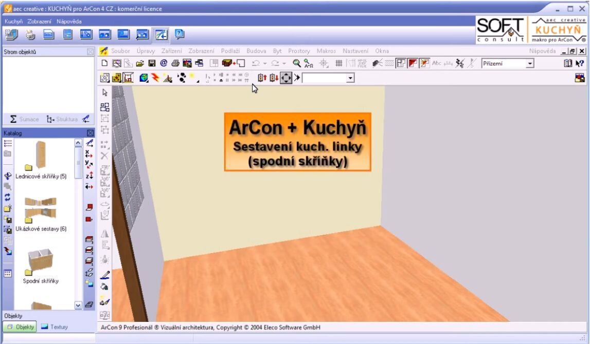 Kuchyň pro ArCon: sestavení kuchyňské linky spodní skříňky